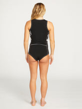 Volcom 1mm Front Zip Short John One Piece - Black